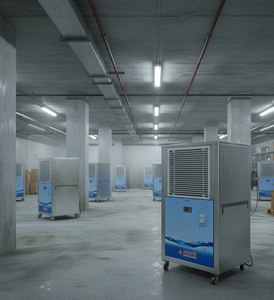 Système de déshumidification industriel haute capacité pour grands entrepôts, sous-sols et zones de stockage avec contrôle avancé de l'humidité - Product Image 1