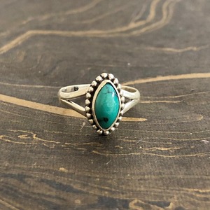 แหวนดีไซน์เนอร์สีเทอร์ควอยซ์ น้ำหนัก 2.7 กรัม เครื่องประดับสุดหรู - Product Image 1