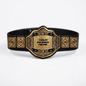 Ceinture de champion personnalisée par un fabricant professionnel – Votre nom, logo et texte – Ceintures de lutte à prix de gros - Product Image 4