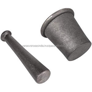 Mortier et pilon en fonte, broyeur de pierres, broyeur de minerai, moulin à épices de cuisine, disponible en diverses versions - Product Image 5