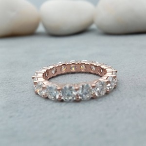 Classic Engagement Wedding <b>Ring</b> Unisex Fine <b>Solitaire</b> Moissanite Resizable 14k 18k <b>Silver</b> Cocktail <b>Ring</b> - Product Image 1