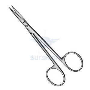 Tijeras Quirúrgicas Iris de 11.5 cm / 4-1/2 Pulgadas, Afiladas, Curvas y Planas, de Acero Inoxidable, para Corte de Precisión Médica - Product Image 5