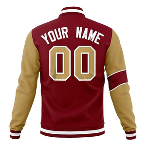Custom Stay trendy with this lightweight varsity <b>jacket</b> offering a modern <b>slim</b> <b>fit</b> and durable contrasting sleeve for daily weaR - Product Image 2
