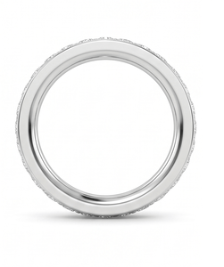 Anillo de Eternidad con Diamantes, Corte Brillante Redondo, Joyería Fina Clásica, Anillo de Compromiso, Diamantes Naturales y Cultivados en Laboratorio - Product Image 3