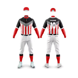 Maillots de baseball personnalisés en gros, maillots de baseball personnalisés avec numéros, maillots de baseball en polyester sublimé pour les équipes américaines - Product Image 3