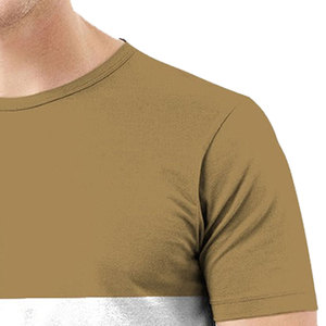 Men's Oversized Vintage Acid Wash 320g Front Logo Solid Color Cotton Jersey Short Sleeve O-Neck Casual T-Shirt - Product Image 4