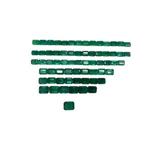 Natural Untreated Calibrated Emerald octagon cut <b>7</b>/5mm to 8/10mm Zambian Emerald Lot by Sadiya International - Product Image 1