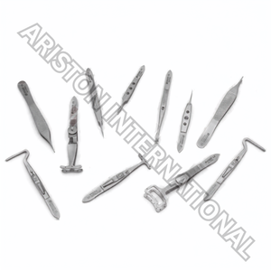 Kit de Instrumentos Quirúrgicos de Acero Inoxidable para Blefaroplastia Ariston International AI-Blepharoplasty, 30 Piezas, Reutilizable, para Operaciones de Párpados, con Certificación CE - Product Image 3