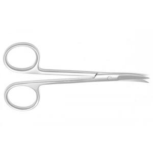 Tijeras Quirúrgicas Iris de Acero Inoxidable Alemán de 4.5" (11.43cm) Rectas y Curvas con Mango Dorado / Tijeras TC - Product Image 1
