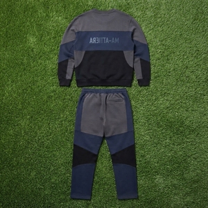 Conjunto Deportivo de Dos Piezas para Hombre, Sudadera con Bloques de Color y Pantalones Jogger, Cuello Redondo, Ropa Casual Urbana - Product Image 5