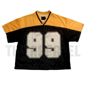 Camiseta Deportiva de Malla de Poliéster Transpirable con Cuello en V y Manga Corta, Estampado Digital de Alta Calidad para Uso Urbano, Venta al por Mayor - Product Image 5