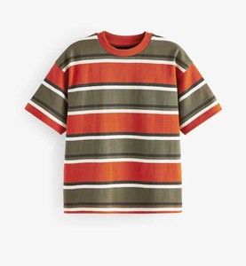 Camiseta a Rayas de Algodón Sublimado Transpirable al por Mayor, Camiseta Ligera Transpirable para Hombre, Top de Verano - Product Image 1