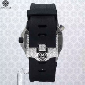 Montre de luxe pour homme en moissanite de qualité supérieure, style hip-hop, résistante aux rayures, tendance, pour soirée, en vente - Product Image 2