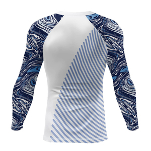 <b>Men's</b> Full Sleeve UPF50+ Breathable Eco-Friendly Anti-Bacterial Rash Guard <b>Compression</b> <b>Shirt</b> Custom Color Blocked Design - Product Image 2