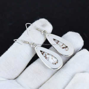 Pendiente de piedra preciosa de caballo salvaje, pendiente de piedra preciosa en forma de pera, pendiente de Plata de Ley 925, regalos de Navidad para el amor - Product Image 5