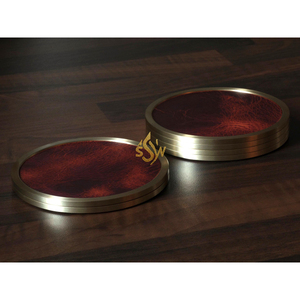 Superior Quality Copper <b>Coaster</b> Tableware Decoration Office Room Copper <b>Drink</b> <b>Coaster</b> for Customized Sale Available at Low Cost - Product Image 5