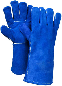 Gants de soudage en cuir de mouton pour hommes, approvisionnement en gros, gants de sécurité industriels robustes, gants mécaniques pour soudage TIG, texture lisse - Product Image 3
