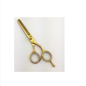 Ciseaux de coiffure professionnels Gold Edition Ciseaux de coupe de cheveux de coiffeur avec poche d'outils de Salon de lame en acier inoxydable tranchant - Product Image 3