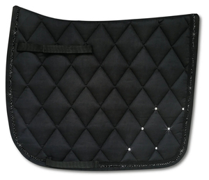 Tapis de selle d'équitation matelassé en tissu polyester personnalisé, tapis de selle anglais sur mesure pour cheval - Product Image 2