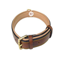 ที่มีคุณภาพดีหนังปลอกคอสุนัขสุนัขสีที่กำหนดเองการออกแบบ - Product Image 2