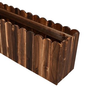 Pot de fleurs en bois, boîte à plantes rectangulaire, conteneur de jardin de bureau pour la maison, le bureau, la fenêtre, la décoration extérieure - Product Image 6