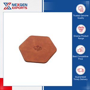 Wholesale Supplier of Outstanding Quality Highly Durable Octagonal Shape PU Leather <b>Table</b> Mat Coaster for Home Furnishing Use - Product Image 4