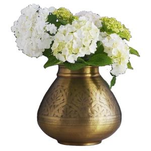 Jarrón Decorativo de Metal Color Dorado de Alta Gama para Decoración de Interiores, Vestíbulo de Hotel y Sala de Estar - Product Image 4