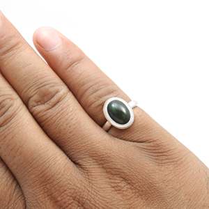 Natural Black Opal 925 Sterling <b>Silver</b> <b>Statement</b> Birthday Cocktail Handmade <b>Ring</b> For eBay Etsy Supplier At Wholesale - Product Image 5