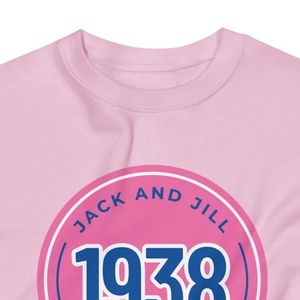 Women <b>Pink</b> 1938 Printed Graphic Crew Neck Pullover <b>Sweatshirt</b> Long Sleeve Cotton Casual Top Daily Fashion Jack and Jill - Product Image 2