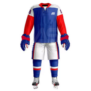 Uniforme de hockey sobre hielo de tacto suave al mejor precio de fábrica, uniforme de hockey sobre hielo al por mayor para unisex con servicio OEM - Product Image 2