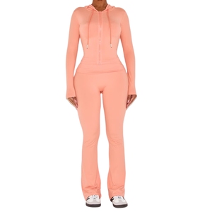 Veste de yoga patchwork personnalisée pour femme, col montant, coupe ajustée, haut de sport avec poche, protection solaire, grandes tailles disponibles - Product Image 2