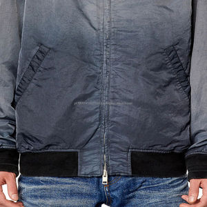 Chaqueta impermeable informal para hombre de talla grande al por mayor, cazadora ligera, Cazadora bomber con cuello levantado, chaqueta blanca de golf de diseñador OEM - Product Image 6