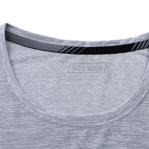 Men's Color <b>Blocked</b> Short Sleeve T-Shirt Slim Fit O-Neck Quick Dry Knitted Sporty Solid Polyester - Product Image 5