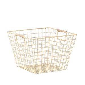 Indian Manufactured Vintage Style Metal <b>Storage</b> Basket Modern Farmhouse Interior Decorative <b>Storage</b> Available For Sale - Product Image 2