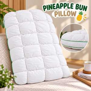 Coussin décoratif moderne en forme de pain d'ananas, doux et moelleux, matelassé, avec housse en coton, pour soutien du dos et du cou, idéal pour lit et canapé. - Product Image 5