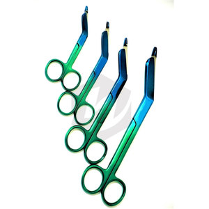 Ciseaux à pansements Lister, 4 pièces, acier inoxydable allemand, plusieurs tailles (3,5, 4,5, 5,5, 7,25 pouces), instruments médicaux pour premiers secours et EMT - Product Image 2