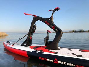 Bicicleta acuática inflable, bote eléctrico, tabla de SUP de PVC, para aguas oceánicas, unisex, bicicleta de remo. - Product Image 1