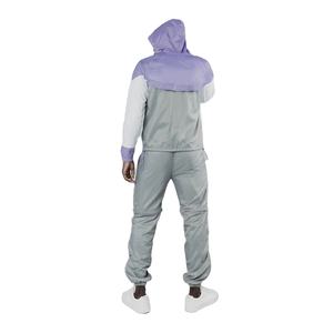 Conjunto de chándal cortavientos de nailon impermeable de fábrica Chándal deportivo de bloque de color personalizado para hombres 2026 - Product Image 5