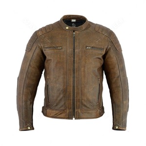 Veste de moto en cuir sur mesure |   Résistant au vent et à l'eau |   Équipement de motard élégant et protecteur |   Fournisseur OEM/ODM - Product Image 3