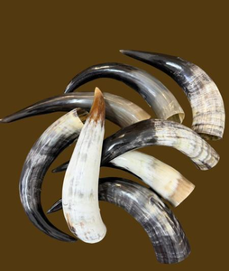 Corne de buffle décorative personnalisée, prix abordable, articles ménagers de qualité supérieure, 8 pièces, décoration en corne de buffle - Product Image 1