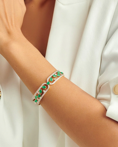 Pulsera Botanica Bloom, Diseño Floral Inspirado en la Naturaleza, Pulsera de Moda con Elegantes Motivos Botánicos, Artesanía Delicada - Product Image 3