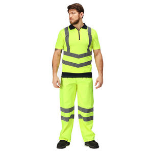 <b>Top</b> Quality Viz Polo Shirts For Plus Size Half Sleeve Quick Dry Casual Style High Quality Work Wear Size With <b>Reflective</b> Tape - Product Image 4