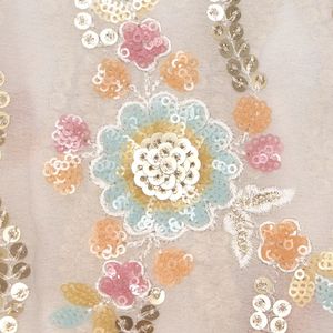 Luxury Sequin Embroidery Fabric <b>Mesh</b> <b>Net</b> Lace Fashion Textile For Women Garment Boutique And Wholesale Exporters - Product Image 2
