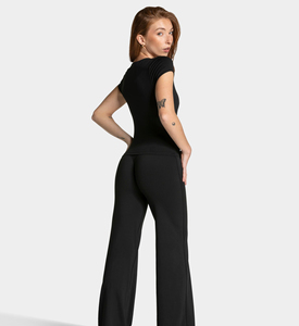 เสื้อยืดแขนสั้นผู้หญิง คอกลม ผ้าฝ้าย ทรงเข้ารูป - Product Image 4