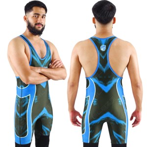 Sublimated Wrestling <b>Singlet</b> New Style <b>Men</b> Wrestling <b>Singlet</b> Comfortable Wrestling <b>Singlet</b> - Product Image 1