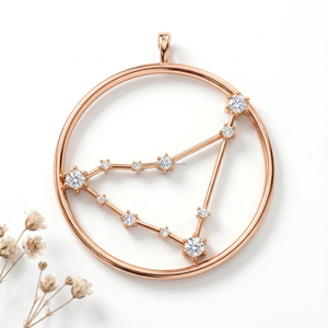 Collection de Pendentifs et Breloques Horoscope Capricorne en Pierre Synthétique, Bijoux Personnalisés avec Carte de Naissance, Vente en Gros - Product Image 1