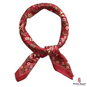 Pañuelo Corto Estampado Premium, Fabricante Textil OEM ODM de Marca Blanca, Proveedor de Accesorios de Moda Personalizados para Exportación - Product Image 3