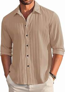 Chemises Décontractées de Haute Qualité pour Hommes, Style Western, Manches Longues, Collection Streetwear, Coupe Ample, Provenant de BD - Product Image 6