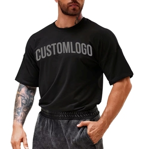 T-shirt à manches courtes pour homme en coton 100% - Coupe ample - Imprimé - Col rond - Vêtement décontracté - Coupe régulière - Respirant - Haute qualité - Logo personnalisé - Product Image 1