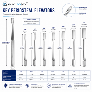 CHANDLER Bone <b>Elevators</b> Small Medium Large Extra Large ZETOMEDPRO - Product Image 6